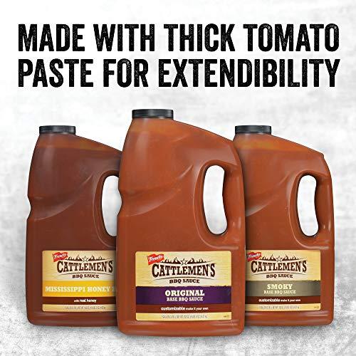 Cattlemen's Cattlemen's Smoky Base BBQ Sauce, 1 gal - One Gallon Jug of Customizable Smoky Barbecue Sauce Base for Chefs, Ideal for Ribs, Briskets, Wings and More