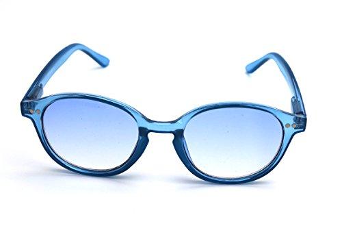 COLOR VIPER ColorViper Color Tinted Reader Reading glasses keep calm, creativity, cheerfulness, concentration (medium school boy transparent blue, 2.00)