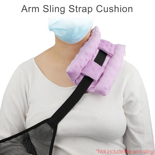 HapiPoppy HapiPoppy Neck Pad Strap Cushion Pillow for Arm Sling Arm Brace Cushions Shoulder Strap Pads Elbow Wrist Injury Cast Rotator Cuff Replacemet Surgery Support Padding Minky Dot Lavender