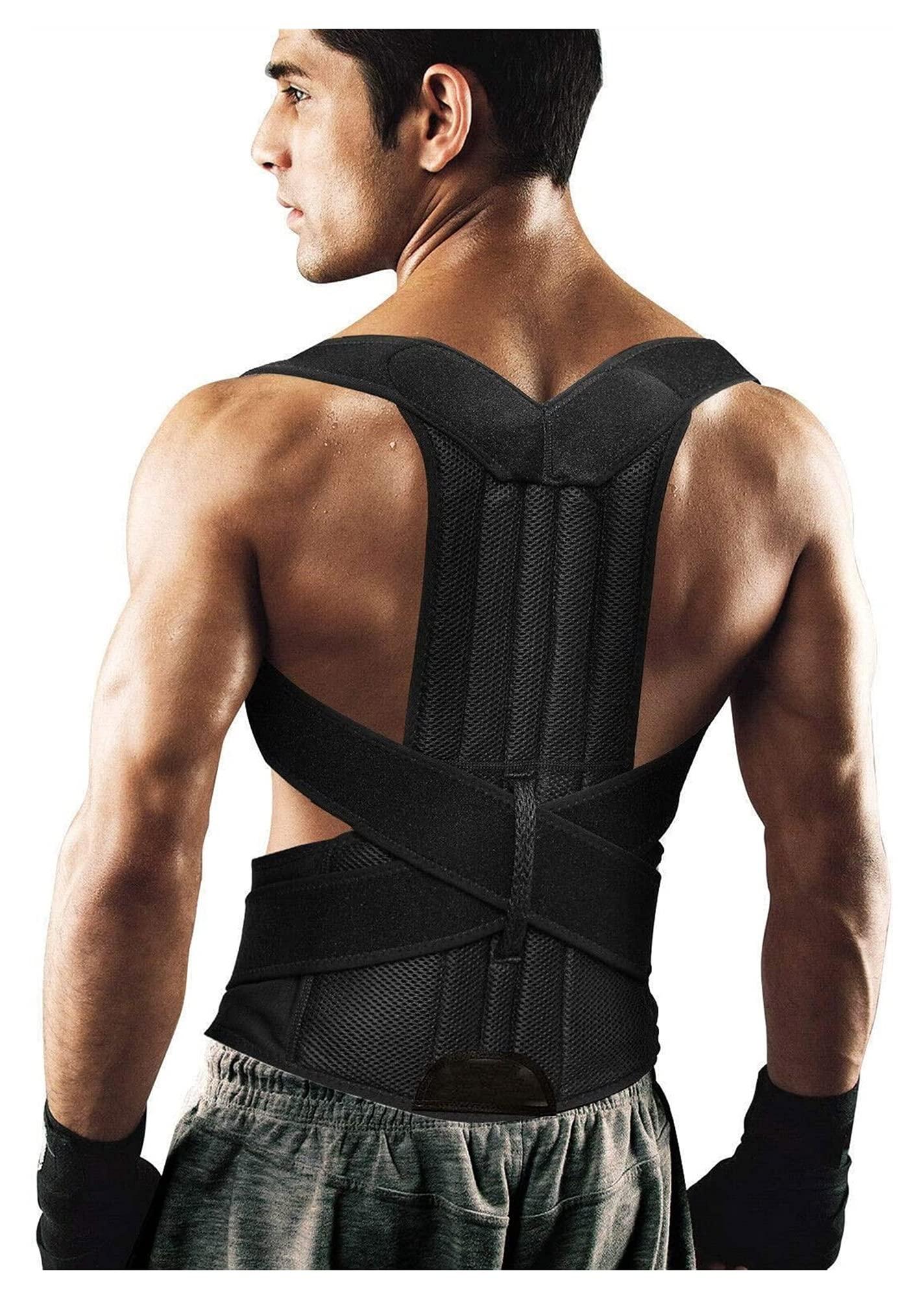 XFYJR XFYJR Back Posture Corrector for Women and Men,Medical Grade Posture Corrector Improve Posture and Reduce Back Pain,Re-Align Your Spine (Color : Black, Size : Large)