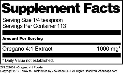 TerraVita Oregano 4:1 Powder (4 oz, ZIN: 521034)
