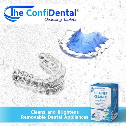 The ConfiDental The ConfiDental Cleansing Tablets (120tablets) - 4 months supply. Retainer, Mouth Guard and Dental Appliances Cleaner. Keep your Dental Alliances Fresh and Clean like new.