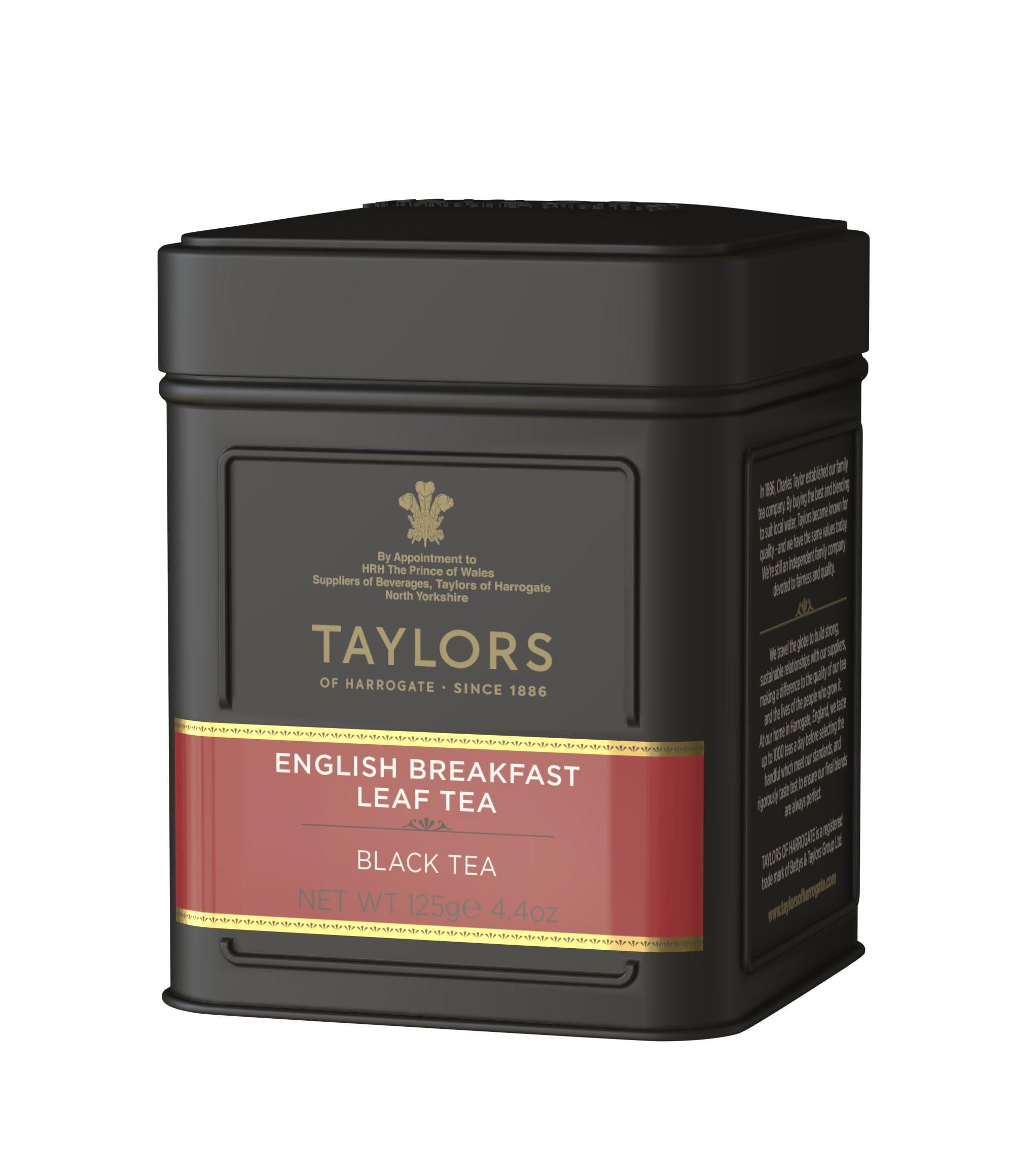 Taylors of Harrogate Taylors of Harrogate English Breakfast Loose Leaf, 4.41 Ounce Tin (Pack of 6)