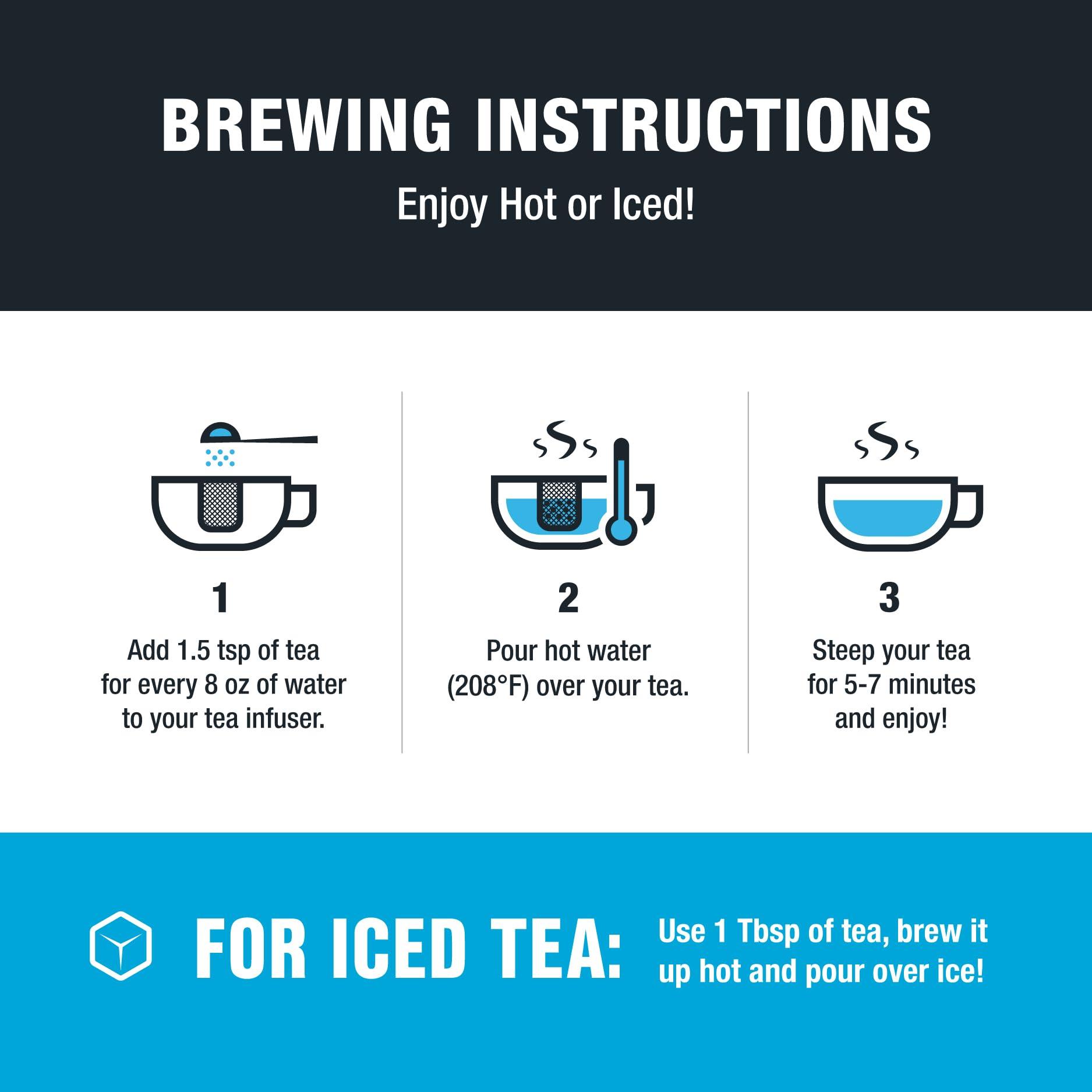 Tiesta Tea Tiesta Tea - Lemon Ginger Turmeric | Lemon Ginger Herbal Tea | Premium Loose Leaf Tea Blend | Non Caffeinated Herbal Tea | Make Hot or Iced Tea & Brews Up to 50 Cups - 5 Ounce Refillable Tin
