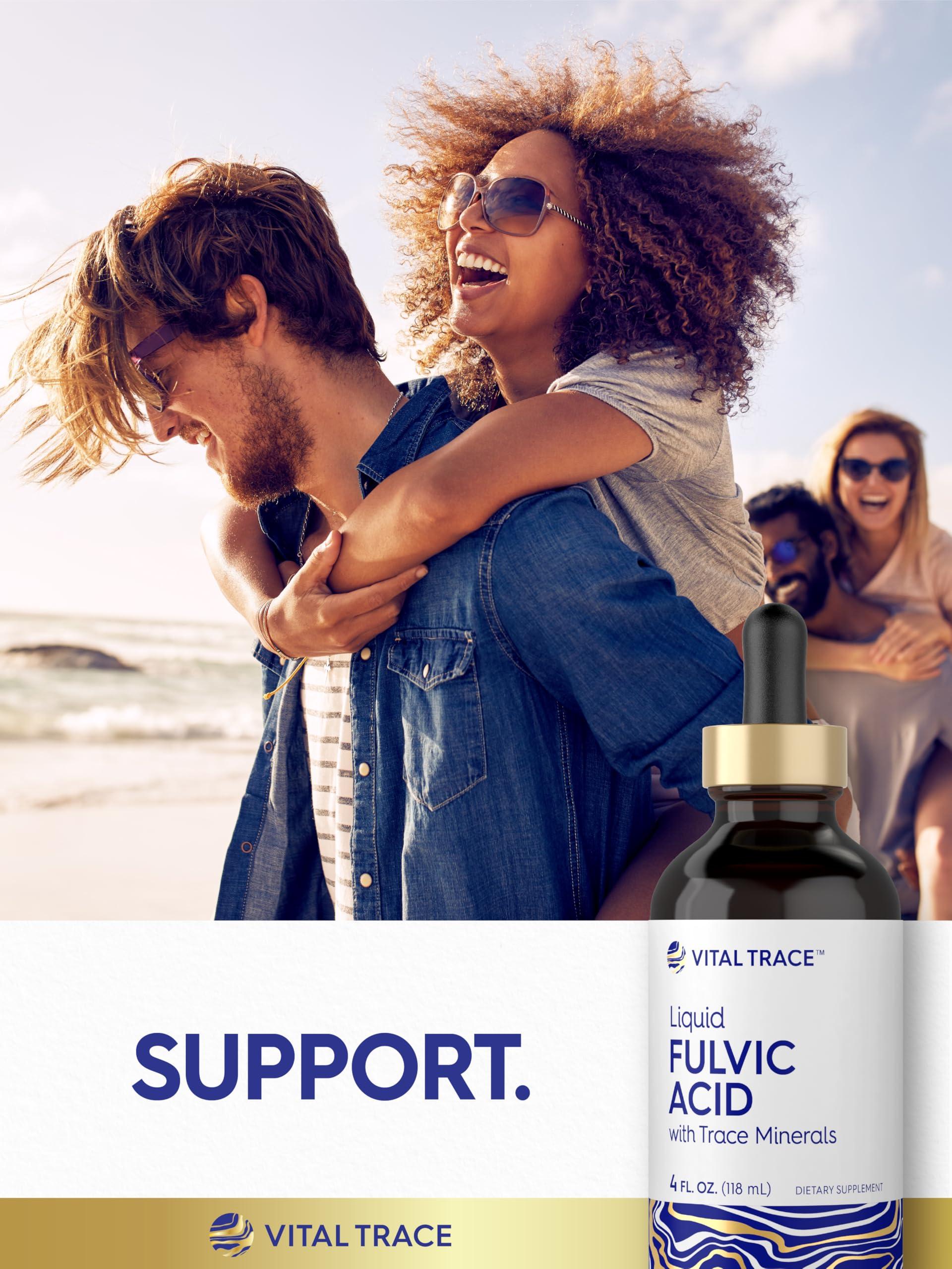 Carlyle Carlyle Fulvic Acid Drops 4 fl oz | Liquid Trace Minerals | Ionic Supplement | Vegetarian, Non-GMO & Gluten Free | by Vital Trace