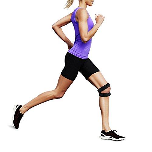 Yosoo Yosoo Patella Tendon Support Knee Strap, Adjustable Neoprene Infrapatellar Strap Band Brace for Knee Support Fits Running Basketball Outdoor Sports (L 15''-22'' Under Patella)