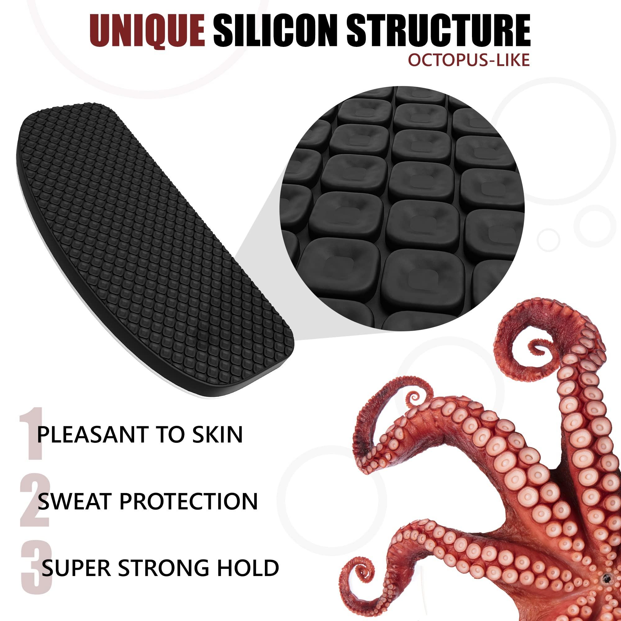 SIGONNA Eyeglass Nose Pads Anti Slip - Glasses Nose Grip Non Slip 1 mm - Adhesive Eye Glasses Nose Nose Pads - Eyeglass Silicone Nose Pads - Sunglass Grip Nose Bridge - 6 Pairs Nose Pieces - 1mm x 7mm x 16mm