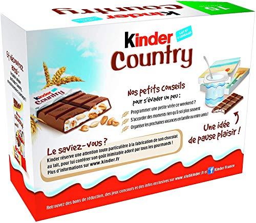 Kinder Kinder Country 15 bars pack- IMPORTED from Germany-Shipping from USA