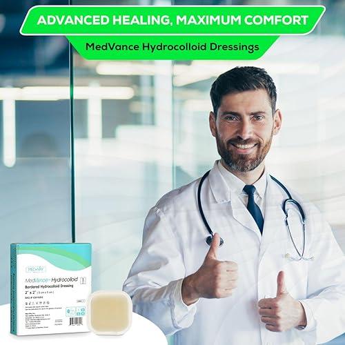 MedVance MedVance TM Hydrocolloid – Bordered Hydrocolloid Adhesive Dressing 2" X 2" Box of 5 DRESSINGS