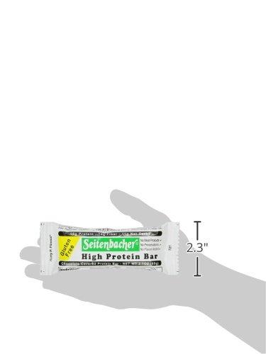 Seitenbacher Seitenbacher Chocolate Covered Protein Bar – 16g of protein, 14g of fiber, hazelnuts, 2.1 Ounce (Pack of 12)