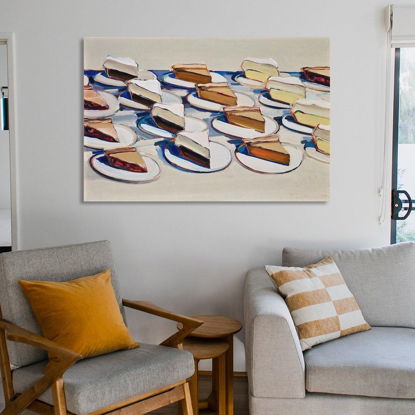 Generic Wayne Thiebaud Pies Pies Pies (2) Pop-Art Picture Print Wall Art Poster Painting Canvas Posters Artworks Gift Idea Room Aesthetic 08x12inch(20x30cm)