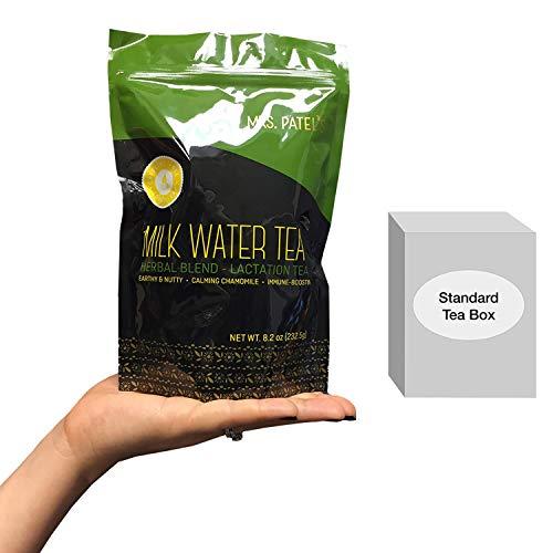 Mrs. Patel's Mrs. Patel's Lactation Tea, Herbal Blend, Mild & Soothing, For Breastfeeding and Pumping Moms, Drink Iced or Hot, Loose Leaf, Caffeine Free, Gluten Free, Dairy Free, Fenugreek Free (1 Pouch)