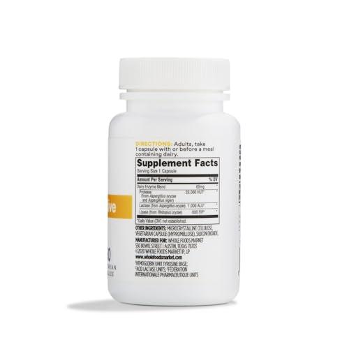 365 by Whole Foods Market 365 by Whole Foods Market, Dairy Digestive Enzymes, 60 Count
