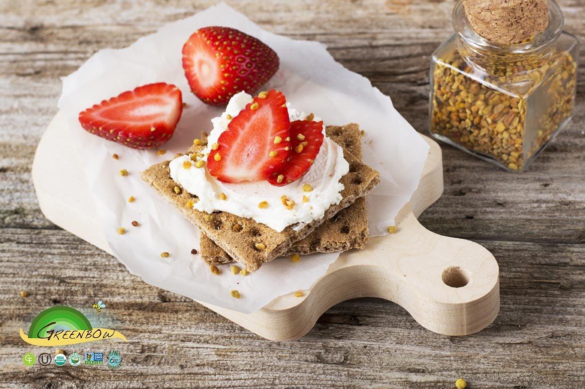 Greenbow Greenbow Organic Bee Pollen - 100% USDA Certified Organic, Non-GMO, Pure, & Natural Bee Pollen - Superfood Packed with Proteins, Vitamins & Minerals - Kosher Certified, Gluten Free -155g x 2 Jars