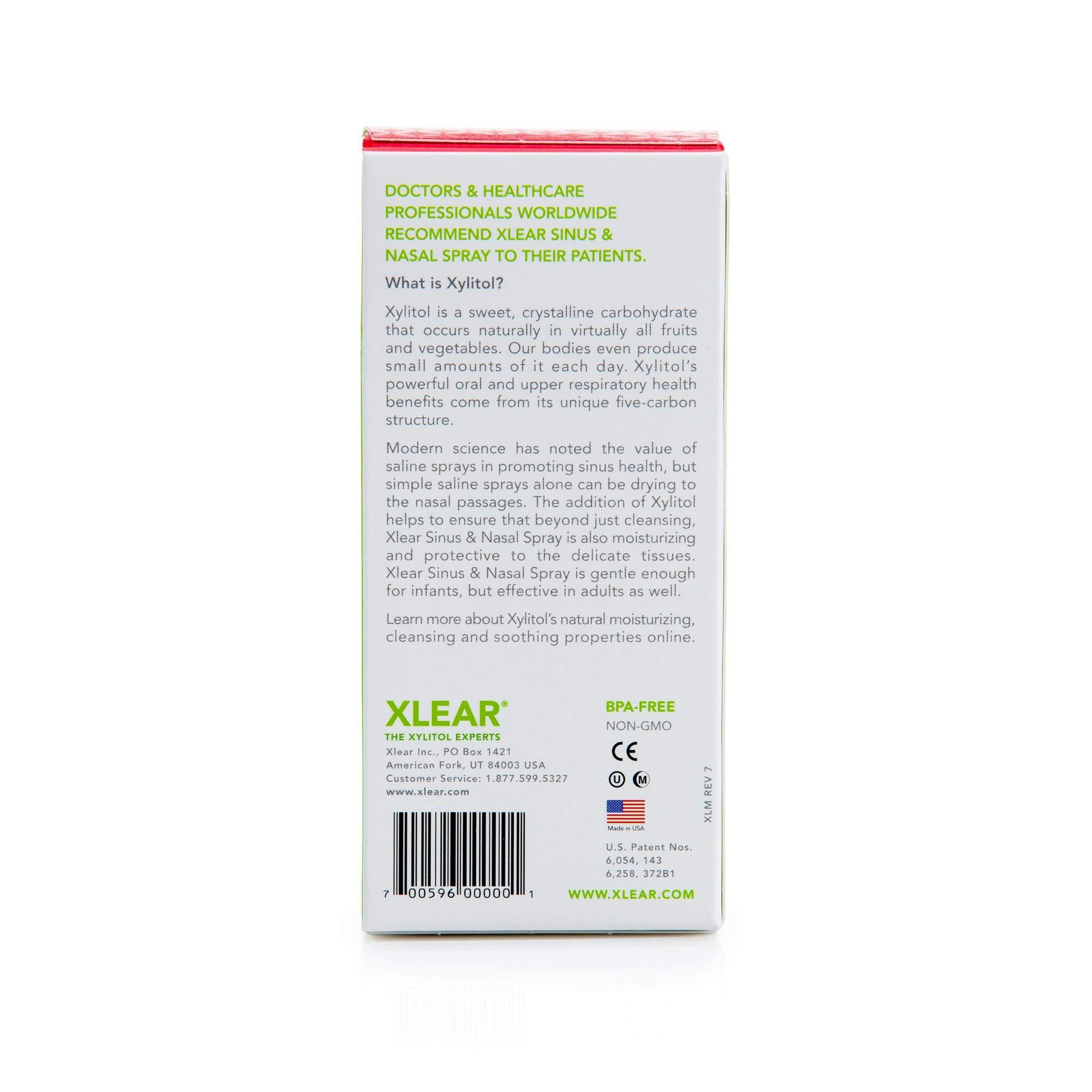Xlear Xlear Nasal Spray, Natural Saline Nasal Spray with Xylitol, Nose Moisturizer for Kids and Adults, 1.5 fl oz (Pack of 10)