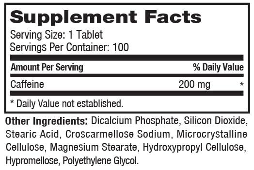 ProLab ProLab Caffeine Tablets 100 Count