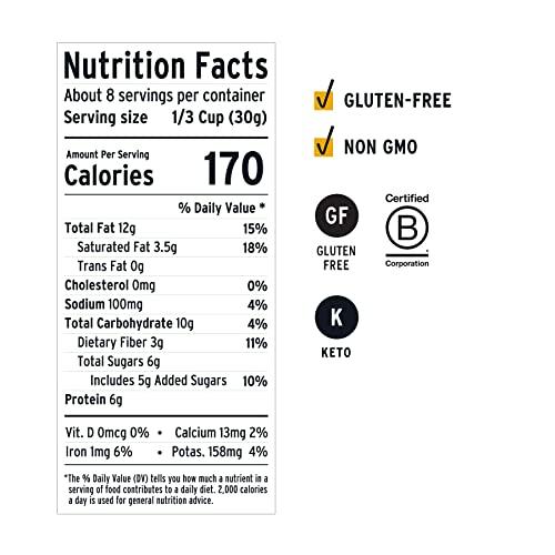 purely elizabeth. Purely Elizabeth, Cinnamon Peanut Butter, Keto Granola with MCT Oil, Grain-Free (3 Ct, 8oz Bags)