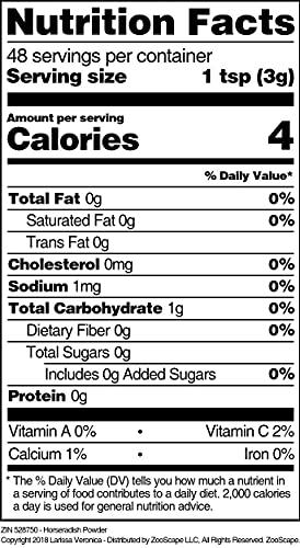 Larissa Veronica Horseradish Powder (8 oz, ZIN: 528750) - 3 Pack