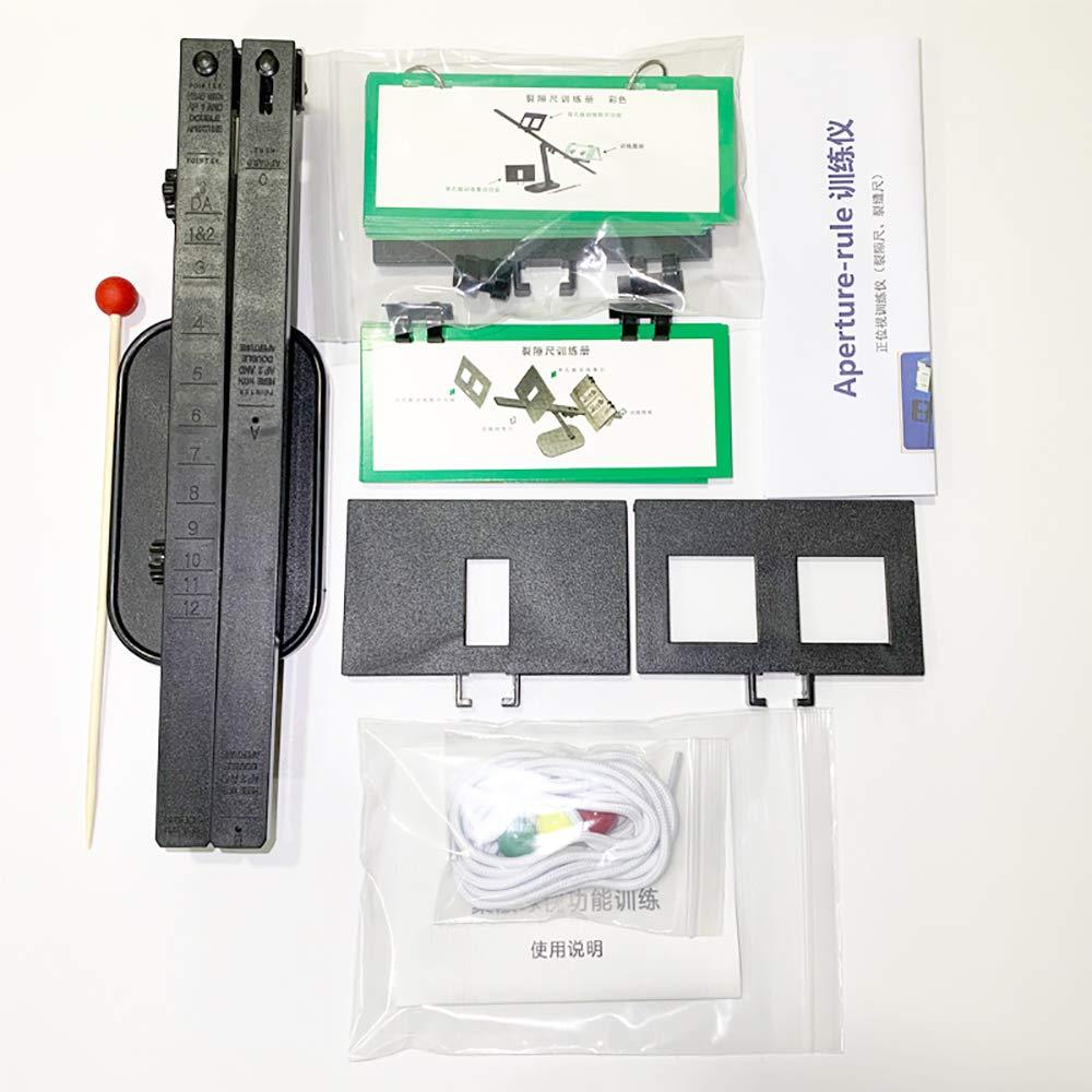 LeTkingok Aperture-Rule Trainer Strabismus Amblyopia Eye Treatment Monocular Vision Training Blackout Correction Tool Set