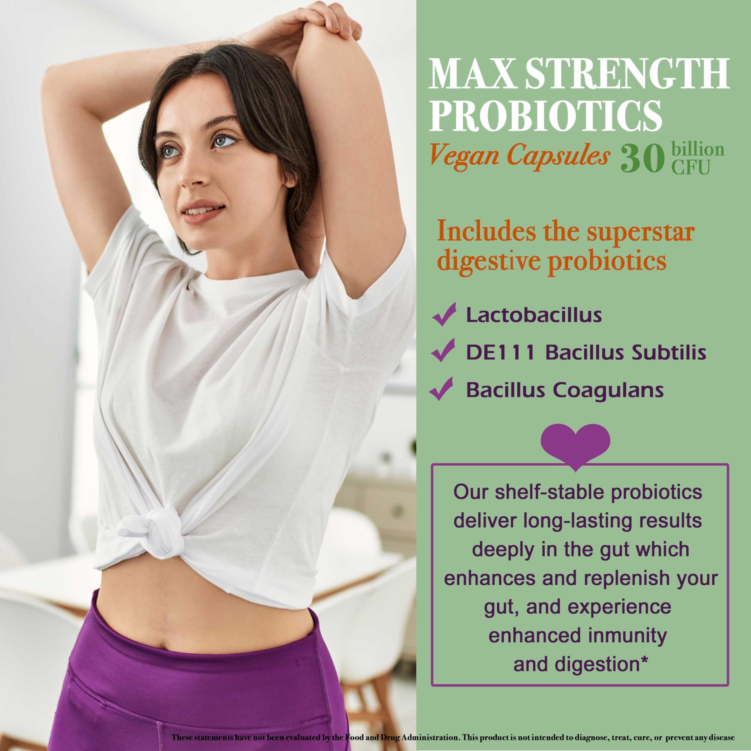 Primor Health and Wellness Optimus Weight 30 Billion Probiotics 10 Strains | Vegan, NON-GMO | Healthy Gut - Supports Digestive Occasional Constipation, Diarrhea, Gas & Bloating. For Women & Men | 30 Count