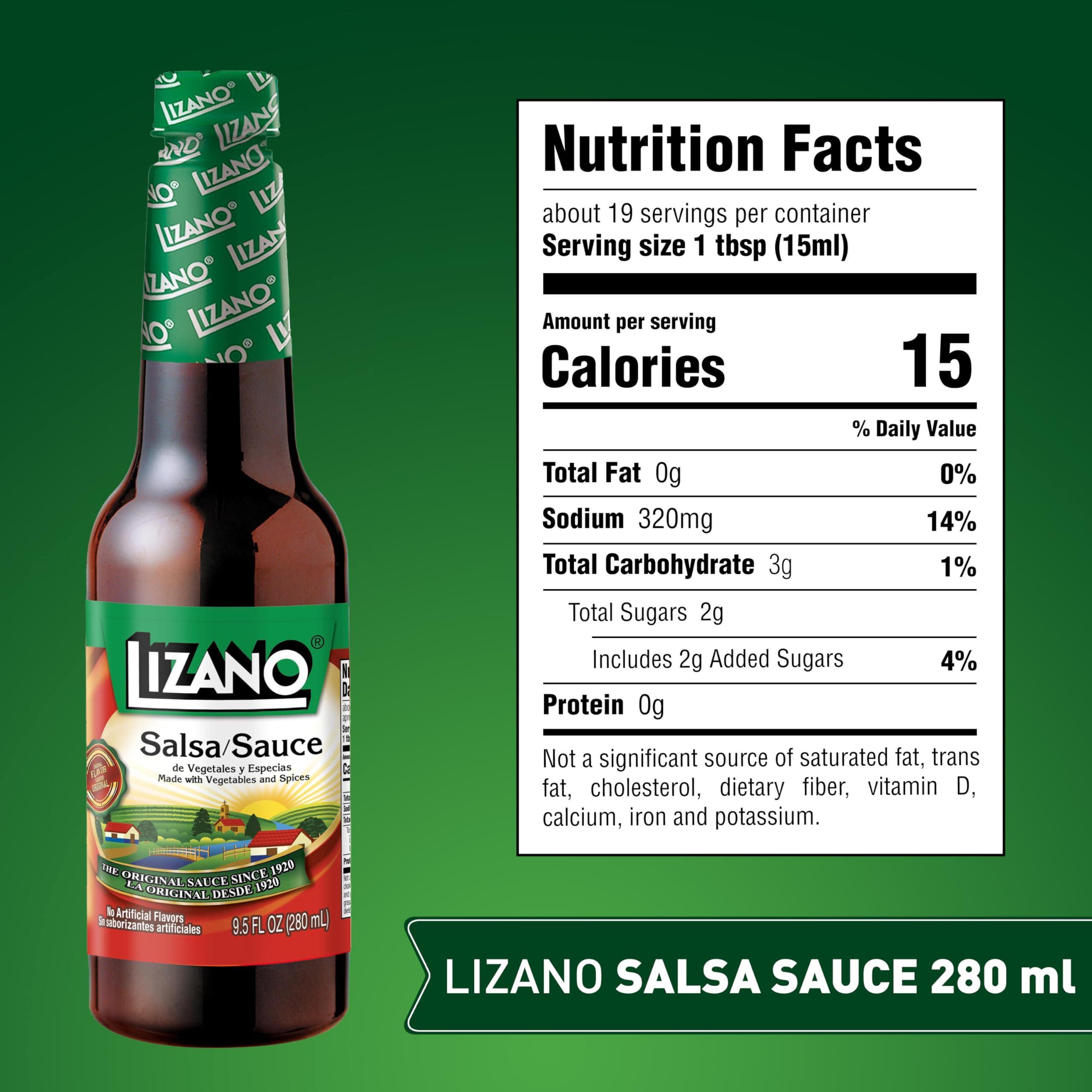 Lizano Lizano Salsa Sauce With Vegetables and Spices, 9.46 fl oz (Pack of 2)