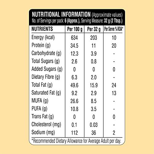 BBRATS BBRATS Saffola Fittify Plant Protein Peanut Butter | Extra Crunchy | High Protein | No Added Sugar | Control Diabetes | Keto Diet | 100% Real Peanuts | 200g