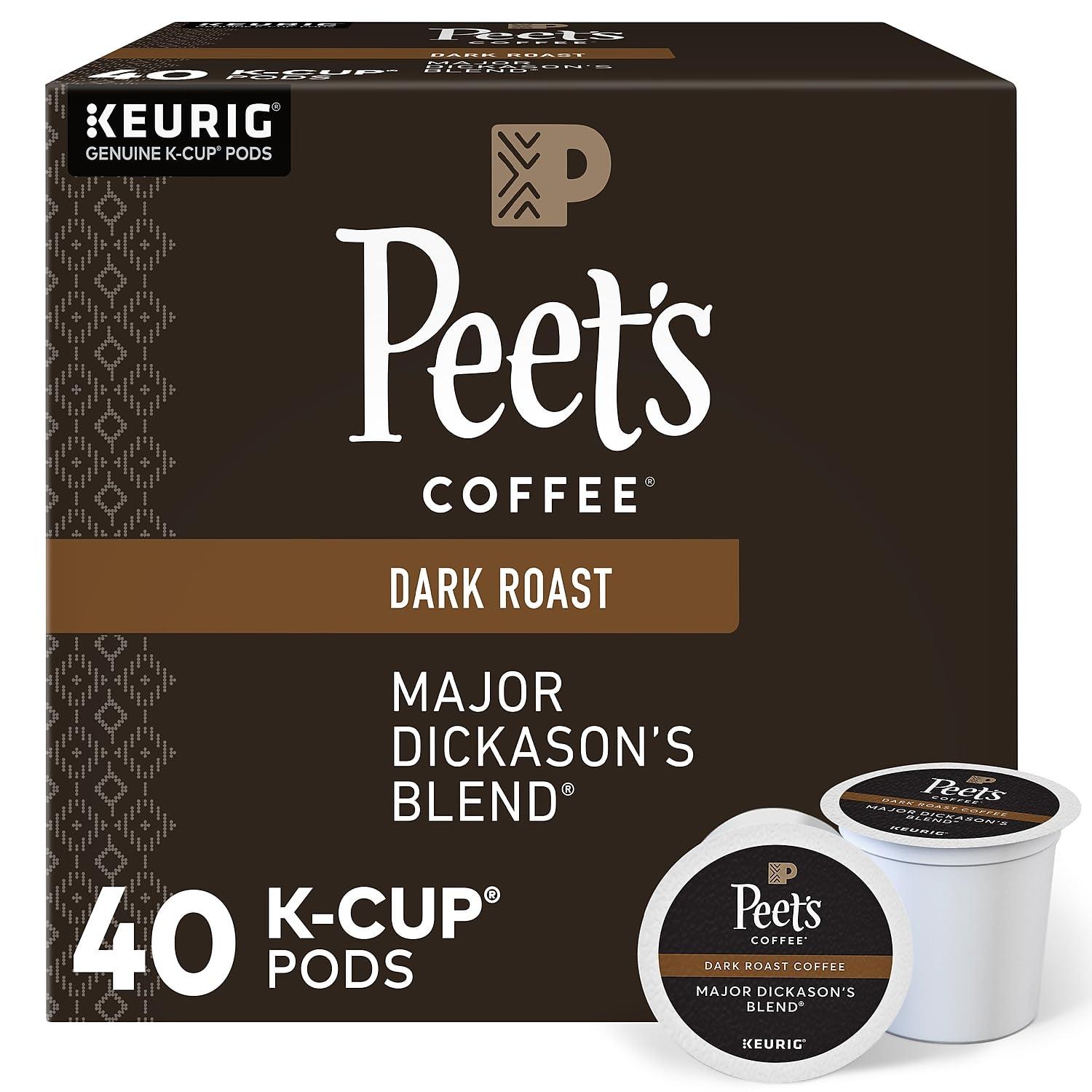 Peet's Coffee Peet's Coffee Major Dickason's Blend Coffee K-Cup Pods, Box Of 40