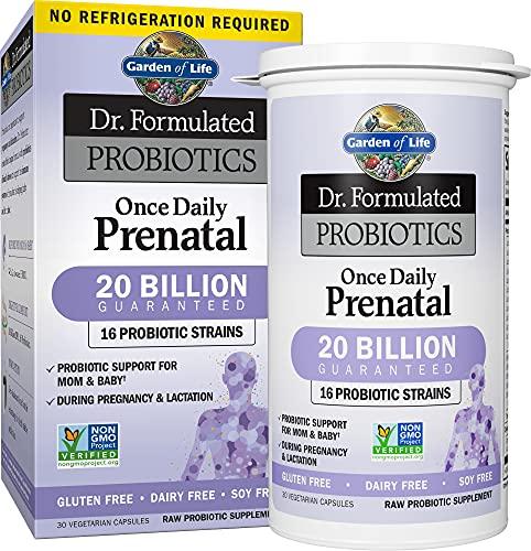 Garden of Life Garden of Life Womens Prenatal Multivitamin with Vitamin D3, B6, B12, C & Iron & - Dr. Formulated Probiotics Once Daily Prenatal