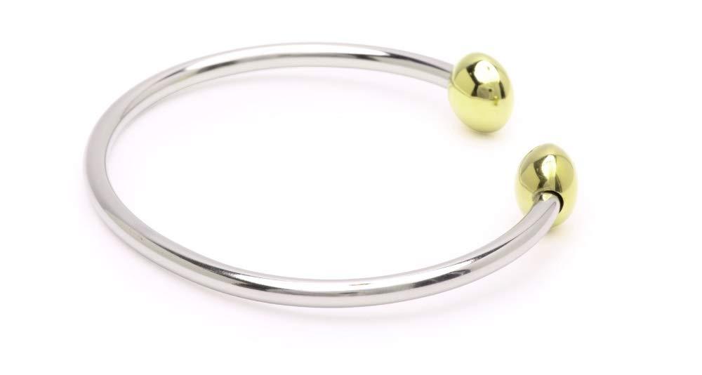 QRAY QRAY Combo Standard Steel Golf Athletic Bracelet Men Women C-Shaped Health Wellness Bracelet (Medium: 7"~7.75")