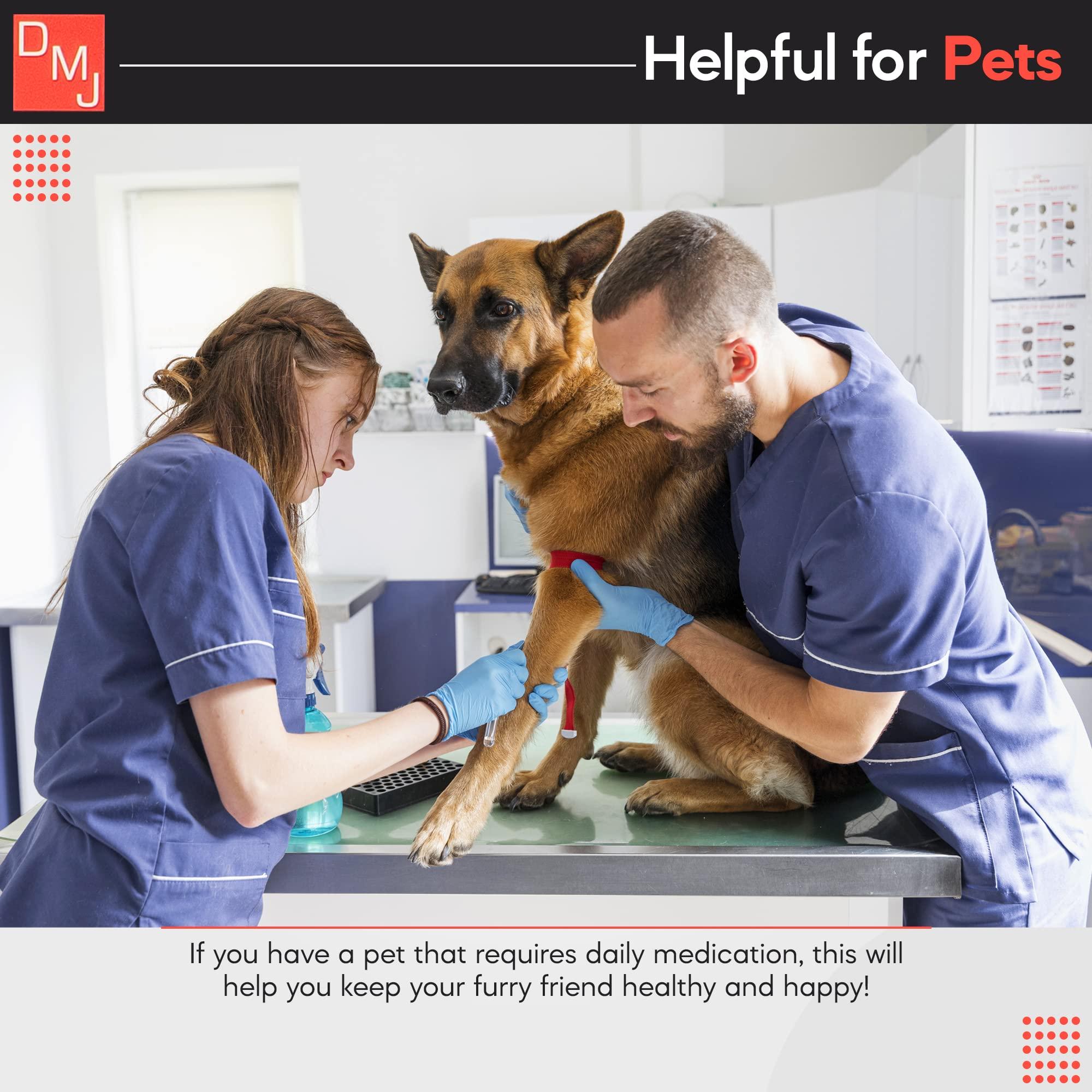 Daily Medication Journal (DMJ) Daily Medication Journal - Medication Tracker, Blood Pressure Log Book, Medication Log Book, Vital Signs and Blood Sugar Tracking, 12 Month Medical Journal, Compact Size, Spiral Bound, Made in USA