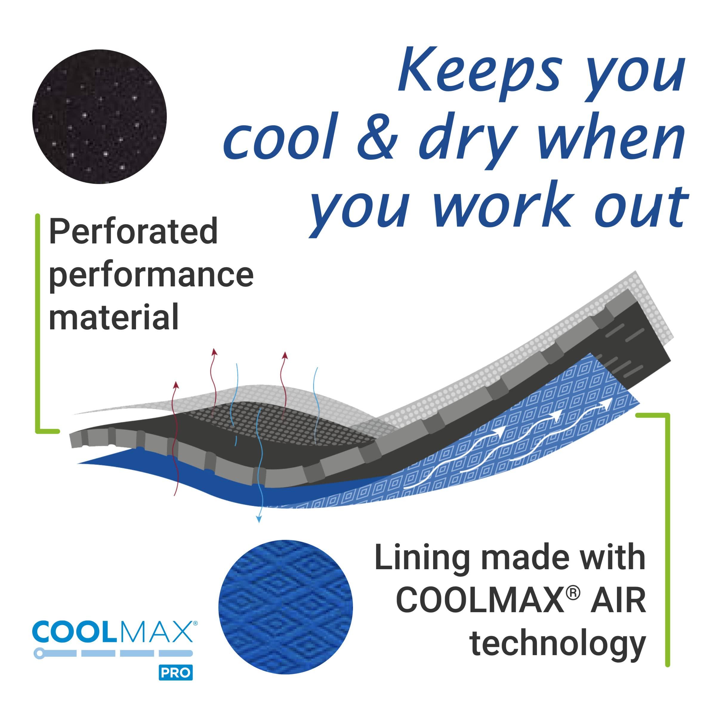 Actimove Actimove Sports Edition Knee Support Closed Patella with COOLMAX AIR Technology Sleeve for Pain Management For Strains, Sprains & Swelling - Left/Right Wear Black, X-Small