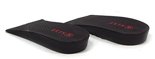 siny SINY® 0.8 inches Shoe Insoles for Women and Men Height Increase Heels Pad Air Cushion Black Lift Kit
