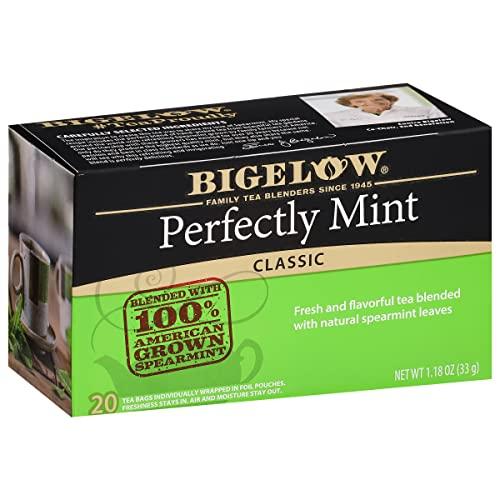 Bigelow Tea Bigelow Perfectly Mint Black Tea, Caffeinated, 20 Total Tea Bags