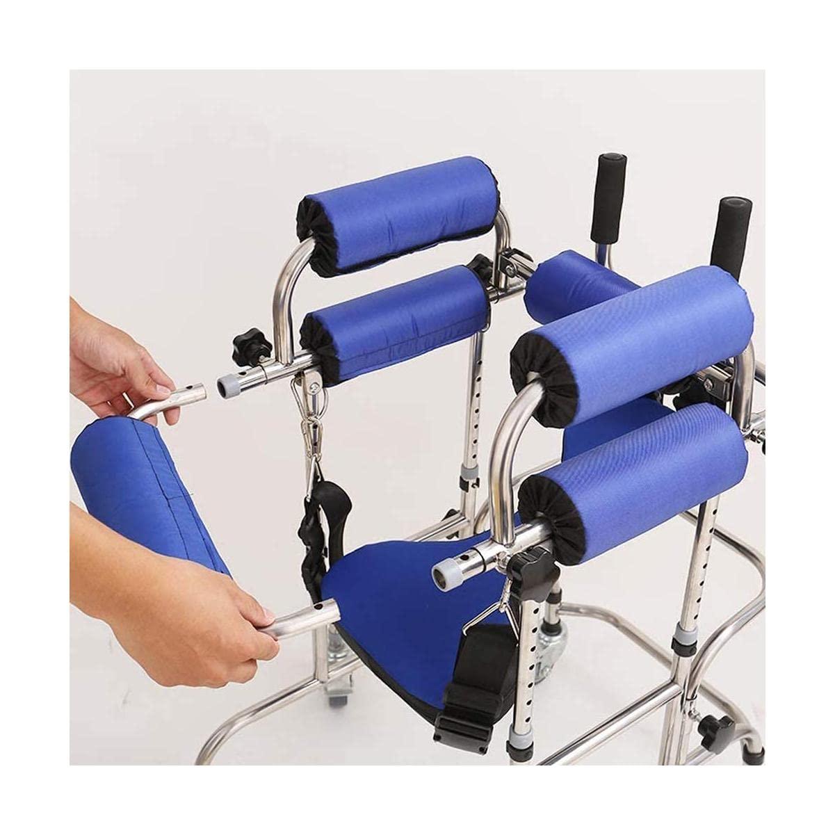 RHXWFDG Walker Walkers for Elderly with Seat and Handles 6 Wheels Heavy Duty Steel Mobility Rolling Durable Mobility Aid for The Disabled Walking Mobility Aid