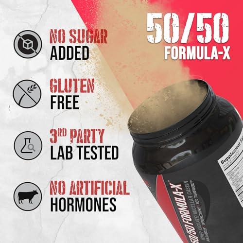 Apollon Nutrition Apollon Nutrition 50/50 Formula-X | Whey Isolate and Casein Protein | 2 lb (Dutch Chocolate)