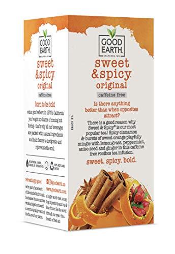 Good Earth Good Earth Herbal Tea, Sweet & Spicy Caffeine Free, 18 Count Tea Bags
