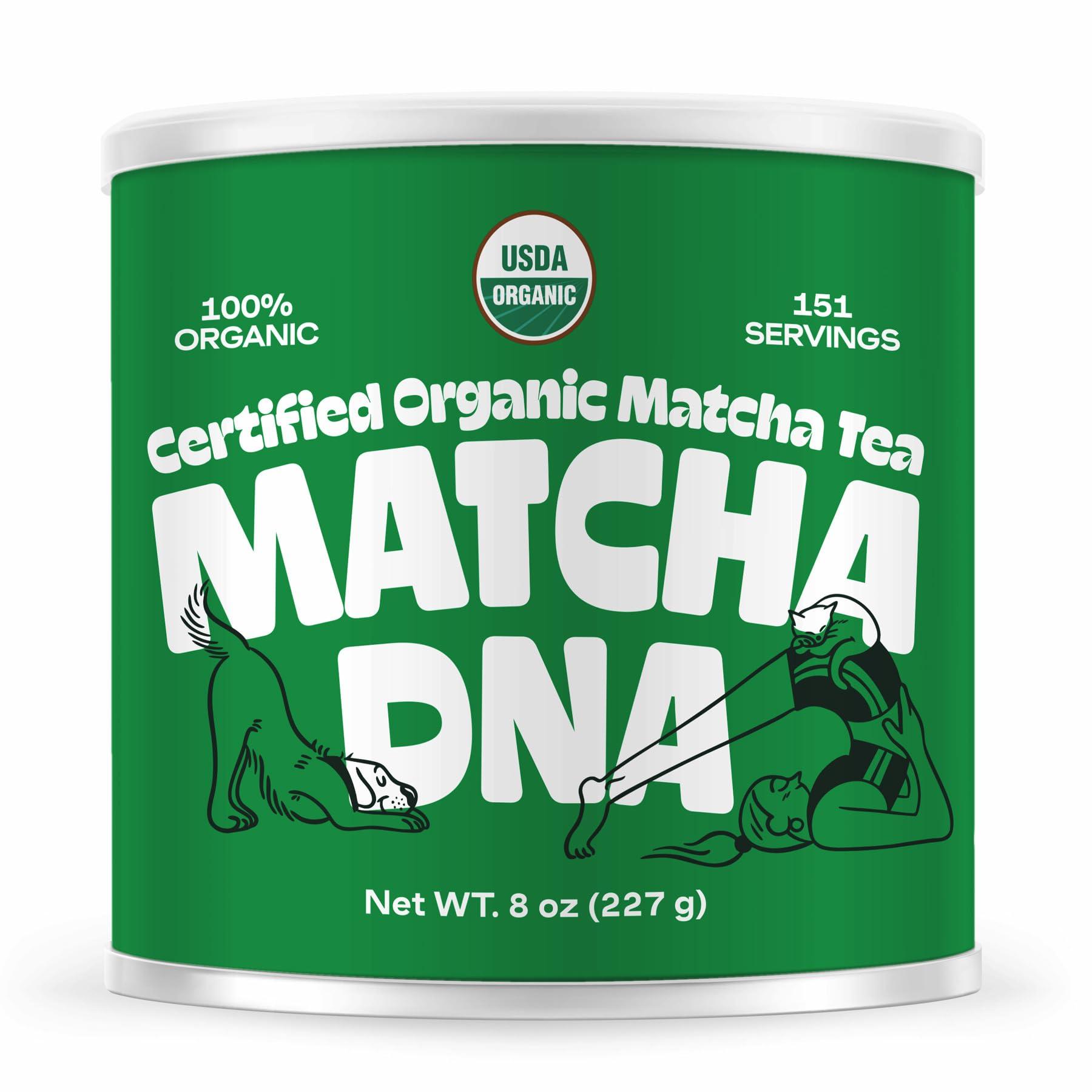 MATCHA DNA MATCHA DNA Certified Organic Matcha Green Tea Powder (8 oz TIN CAN)