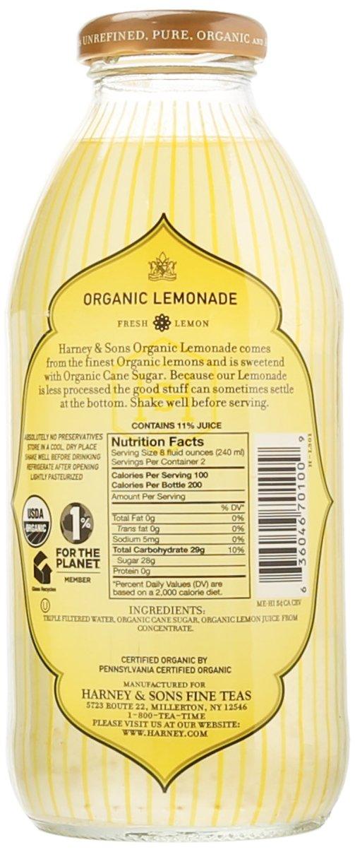Harney & Sons Harney & Sons Juice, Organic Lemonade, 16 Ounce (Pack of 12)
