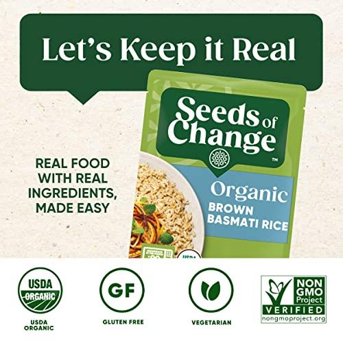 SEEDS OF CHANGE SEEDS OF CHANGE Organic Rice Variety Pack Quinoa and Brown Rice with Garlic & Whole Grain Brown Basmati Rice 8.5 oz. (Pack of 6)