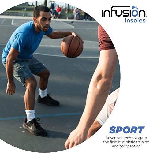 Infusion Insoles Infusion Sport Insole: Athletic Foot Orthotics for an Active Lifestyle by Infusion Insoles (G: Men's 10-11 | Women's 12-13)