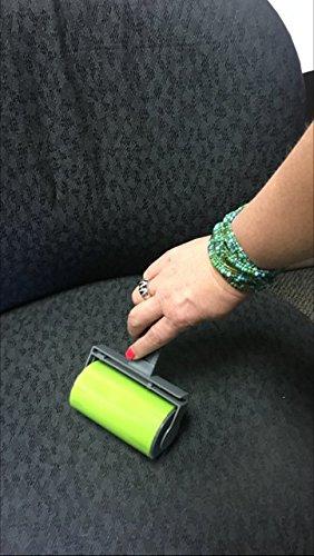 GARDWEN Best Sticky Original Gel Lint Roller Cleaner and Pet Hair Remover, Washable and Reusable, Set of Two For Clothes, Dog Hair, and Car Seats, Green