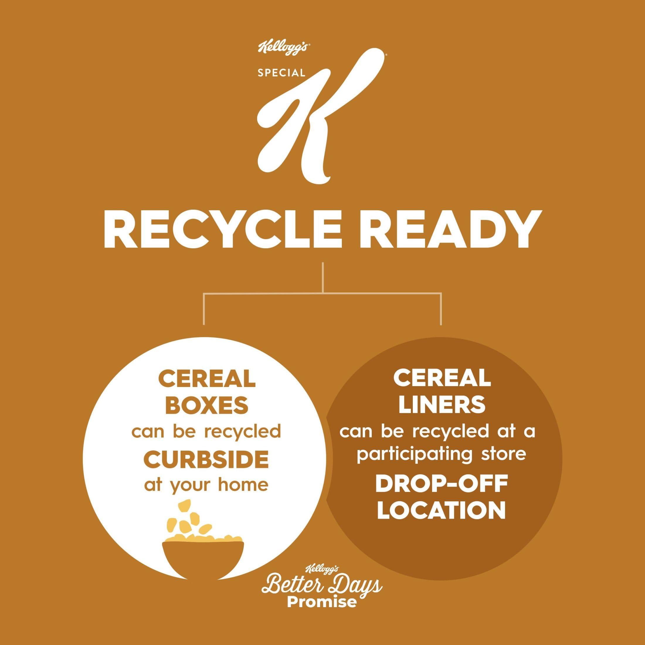 Special K Kellogg\'s Special K Breakfast Cereal, Fiber Cereal, Family Breakfast, Family Size, Vanilla and Almond (8 Boxes)