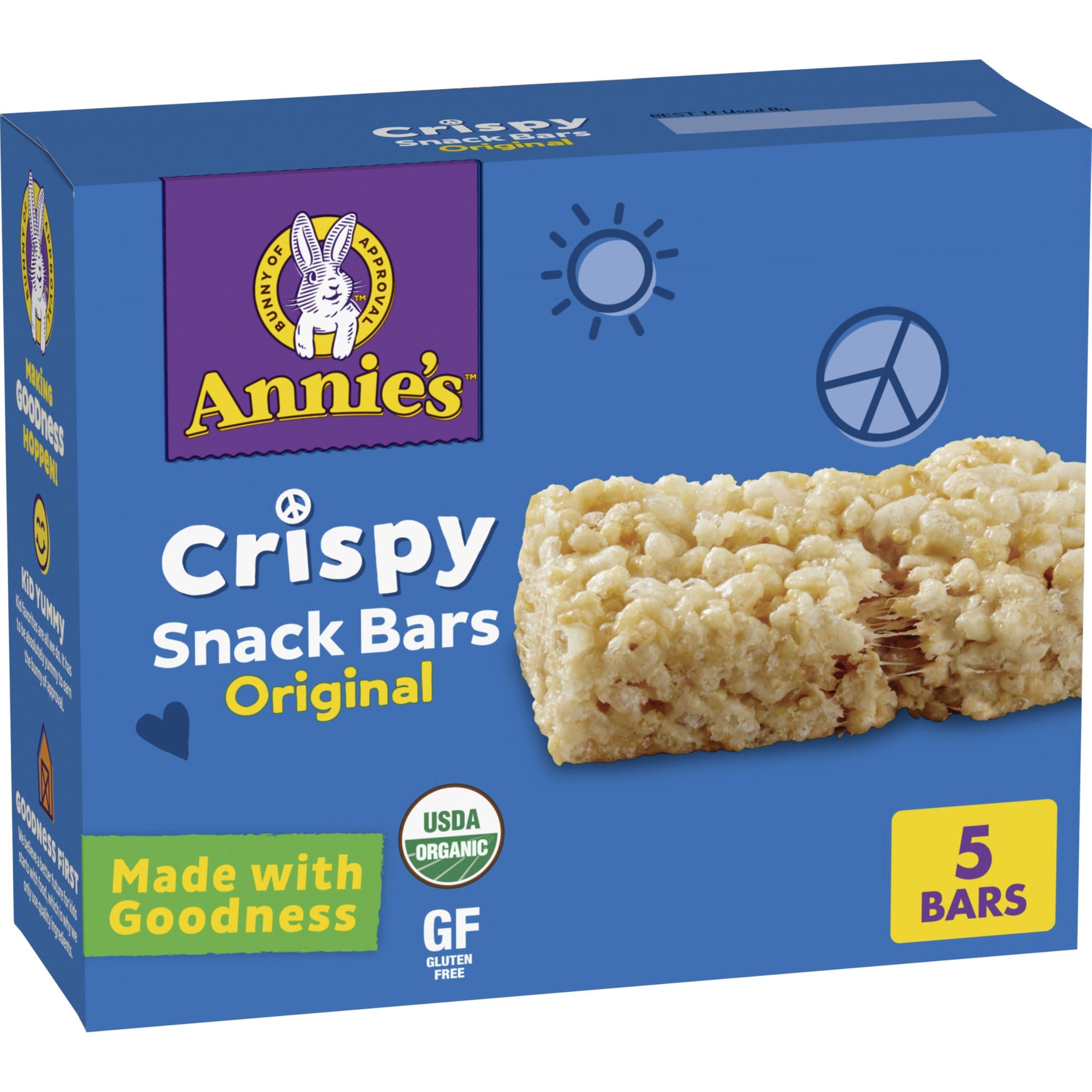 Annie's Homegrown Annie\'s Organic Original Crispy Snack Bars, Gluten Free, 3.9 oz, 5 ct.
