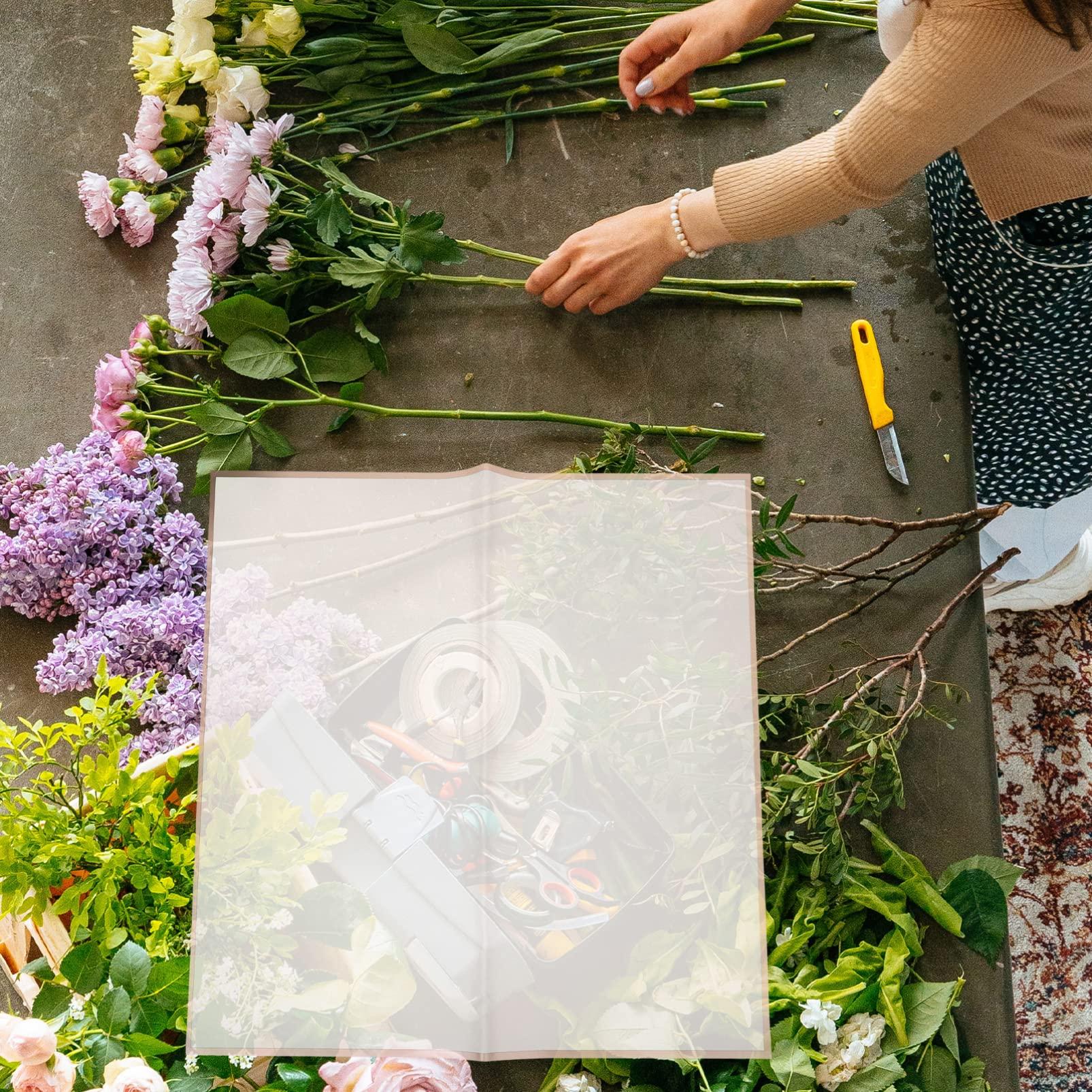 Operitacx Operitacx 20 Sheets flower bouquet wrapping paper wrapping paper floral paper Rose flower material translucent flower wrapping Material bouquet supplies sheet craft paper