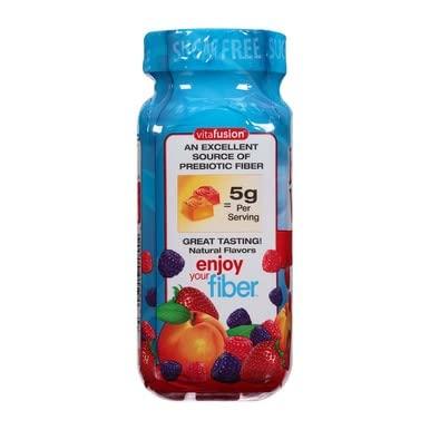 Vitafusion Vitafusion Fiber Gummies Fiber Supplement Peach, Strawberry and Blackberry Flavors 90 Each (Pack of 8)