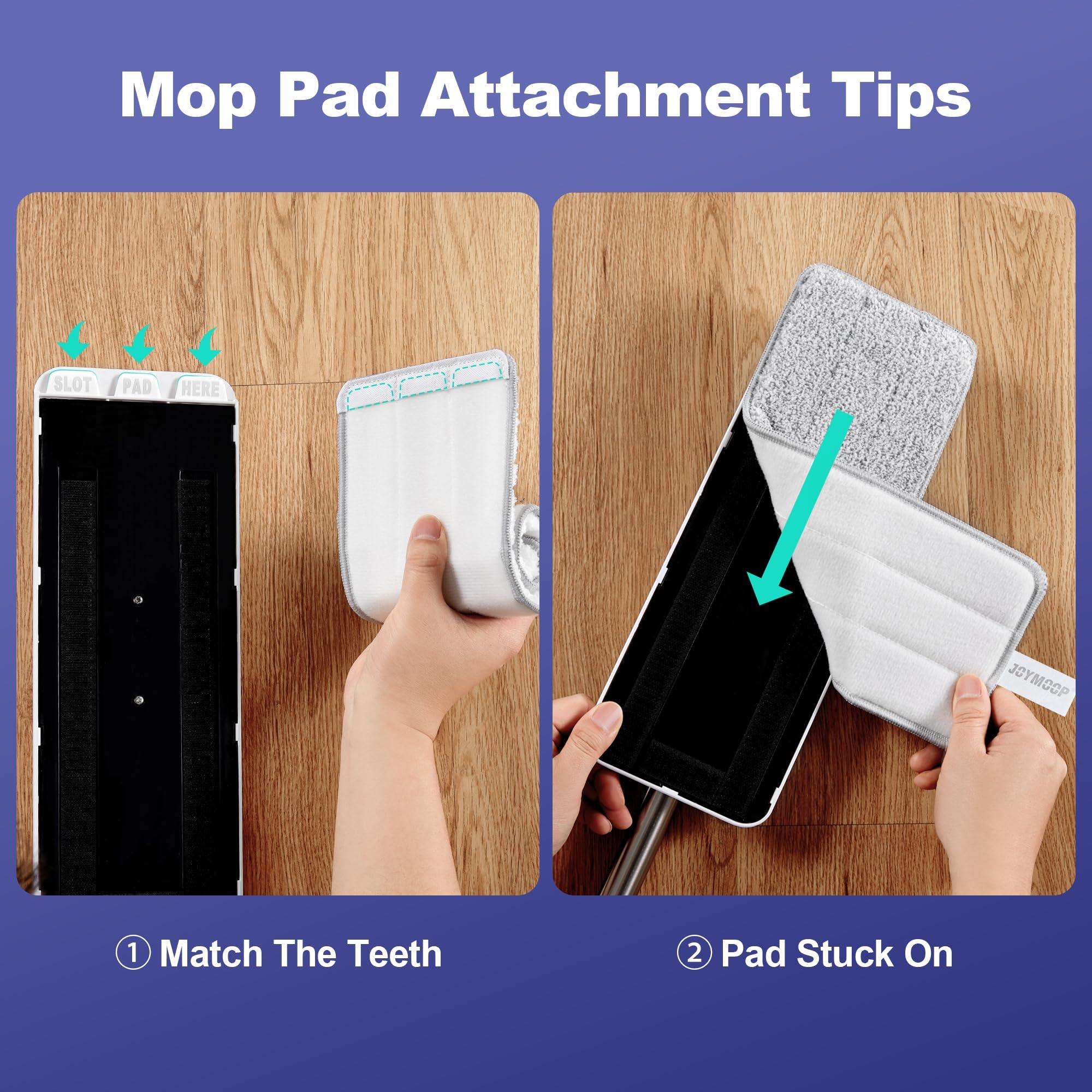 BOSHENG BOSHENG Mop and Bucket with Wringer Set, Easy-to-Use Flat Floor Mop for Efficient Home Cleaning, Includes 2 Reusable Microfiber Pads, Ideal for Floors and Walls