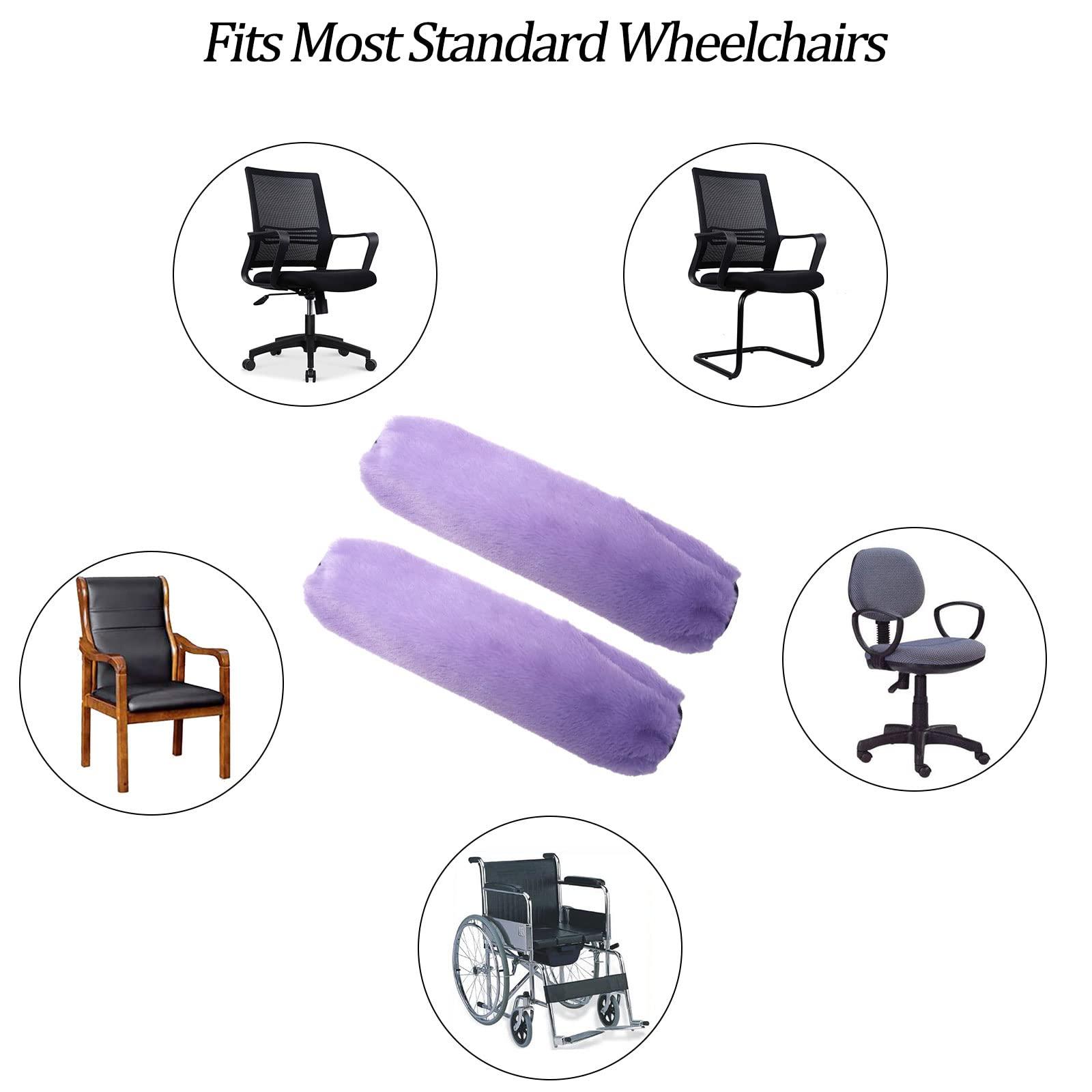easy-you easy-you Soft Armrest Cushion Pad Wheelchair Armrest Covers 2PCS (Purple) Durable Wheelchair Accessories, 100 Count