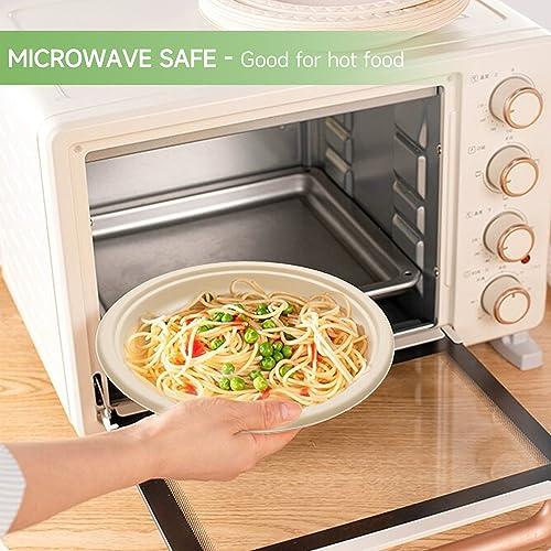 FRUTLE FRUTLE Paper Plates 10 Inch Heavy Duty - Disposable Paper Plates -Composable Large Paper Plates Bulk Eco-Friendly Unbleached-Everyday Use Parties Commercial Settings 100 Count