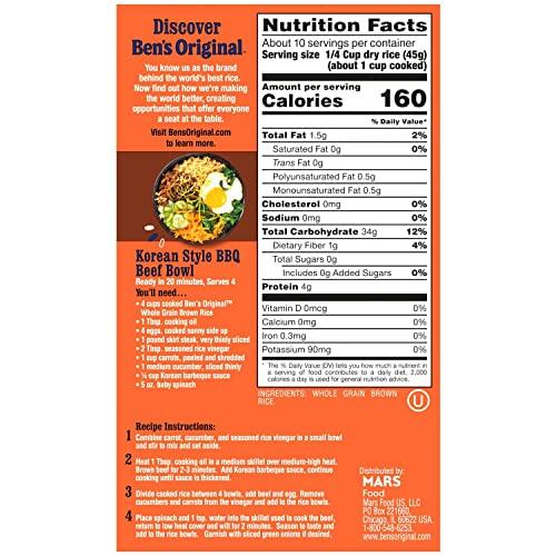 BEN\'S ORIGINAL BEN\'S ORIGINAL Whole Grain Brown Rice, Boxed Rice, 1 LB Box (Pack of 12)