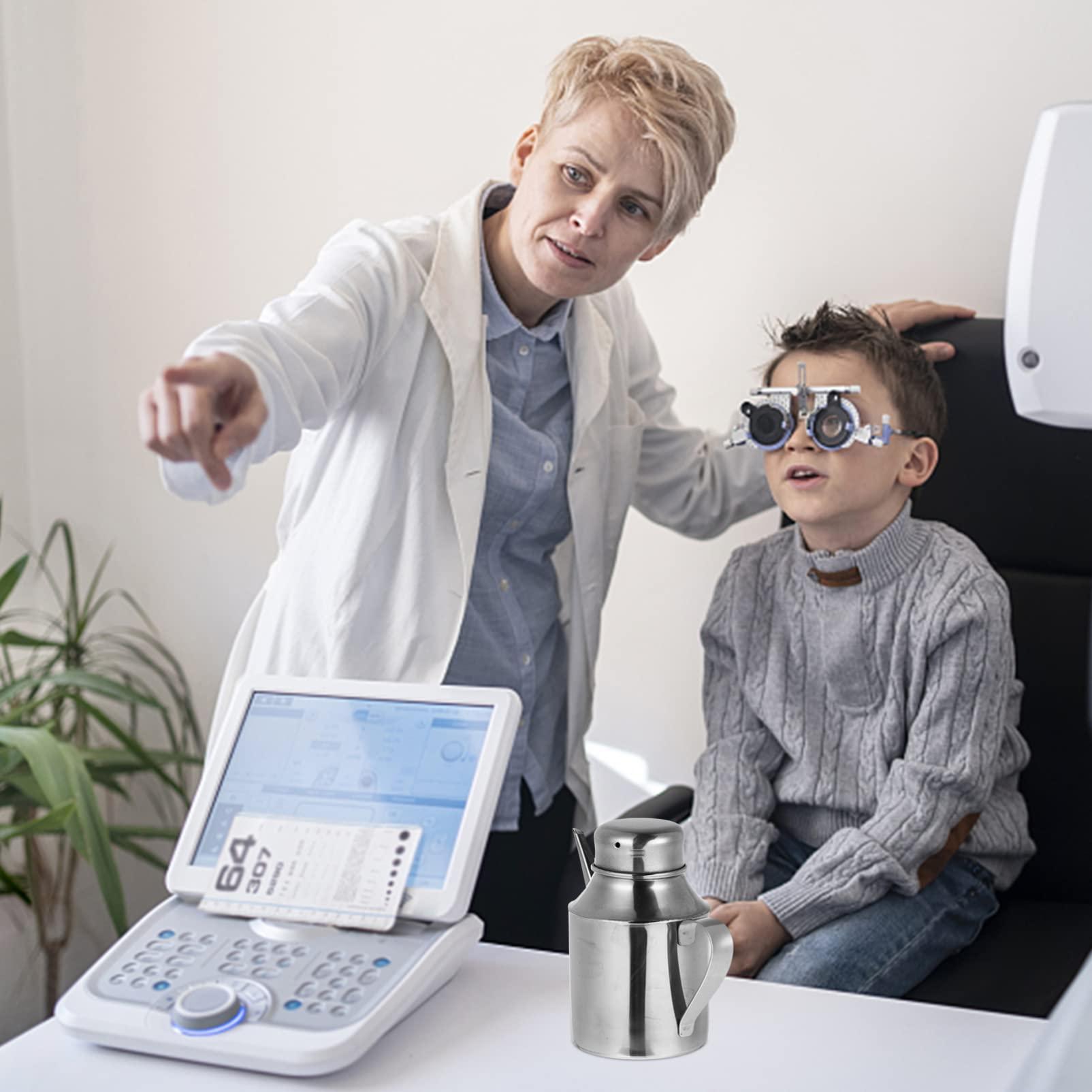 EXCEART EXCEART Neti Pot Stainless Steel Washing Pot with Handle Eyewash Cup Personal Medical Tool Sinus Remover for Sinus Congestion and Nasal Cleansing